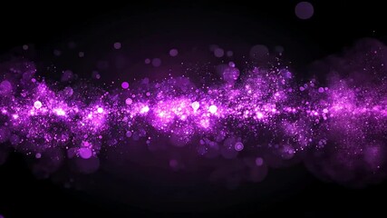 Wall Mural - Vibrant purple cosmic background with sparkling particles and dreamy bokeh effects, creating mystical atmosphere perfect for abstract digital art and design projects.