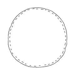 Wall Mural - round doodle sticker design element