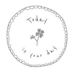 Wall Mural - today is your day design element