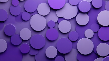 Aufkleber - A collection of overlapping purple circles on a textured surface, creating a modern abstract design.