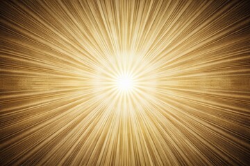 Wall Mural - Light Cream Ribbed Rays: Abstract Grainy Space Design Texture Background