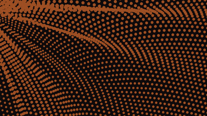 Black orange halftone abstract background for backdrop or presentation