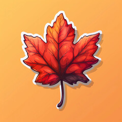 Wall Mural - illustration of an leaf