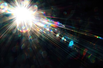 Wall Mural - create high quality images with lens flare effects for overlays.