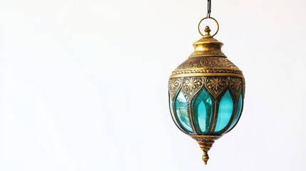 traditional turkish lanterns with white isolated backgrounds for ramadan celebration, ramadan kareem, eid mubarak, arabian lamp