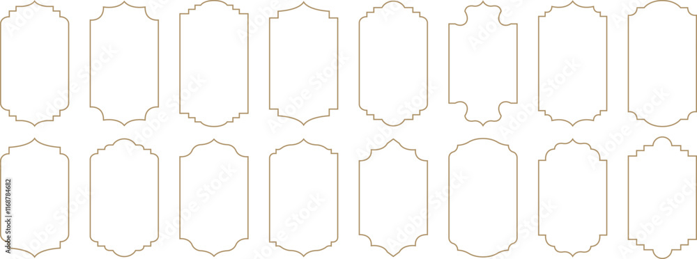 Islamic frames. Ramadan frames, mosque arches, decorative arches ...