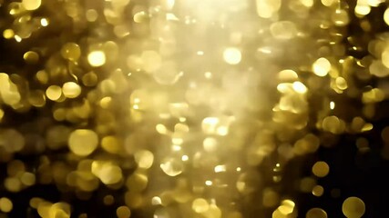 sparkling explosion golden glitter particles bursts view creating video of bokeh effect perfect glamorous visual transitions