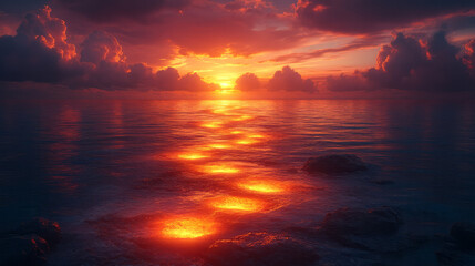 Poster - A glowing path of completed tasks leading to a bright horizon,