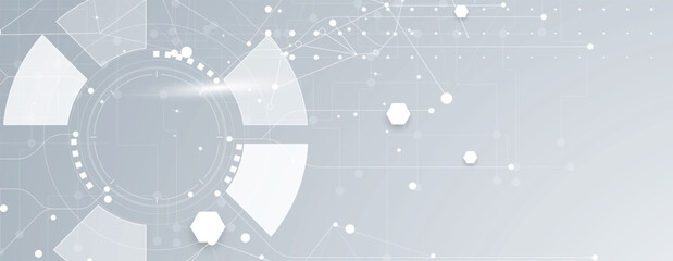 Aufkleber - Technology abstract futuristic background for internet business. Big data concept.