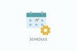 © Dilla_lab - Schedule Isolated Vector, Icon Or Logo Sign Symbol Illustration