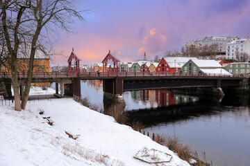 Wall Mural - The Old Bridge ( Den Gamle Bybro) in Trondheim