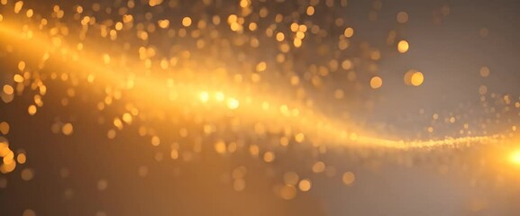 Wall Mural - Luxury particles background golden shining dust bokeh glitter gold particles awards background is a motion graphics The luxurious gold particles keep moving forward the golden particle stripes 4K