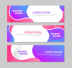 Wall Mural - Gradient set banner template design collection