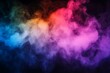 © shahadatarman 0 - Colorful smoke clouds on black background.