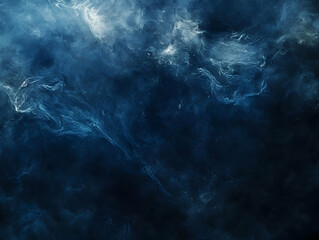 Wall Mural - Abstract Blue Nebula Background Illustration