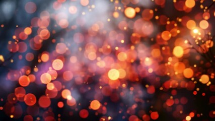 Aufkleber - A captivating display of colorful bokeh lights creates a warm and romantic ambiance suitable for Valentine's Day festivities. The soft glow enhances the atmosphere, inviting love and celebration.