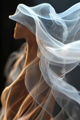 Wall Mural - Abstract Veil Design with Soft Hues