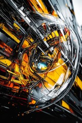 Wall Mural - Abstract Futuristic Technology Design
