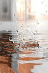 Wall Mural - Water Splash, Stunning Liquid Texture