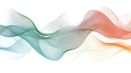 Wall Mural - Abstract Colorful Wave Forms Flowing Gracefully