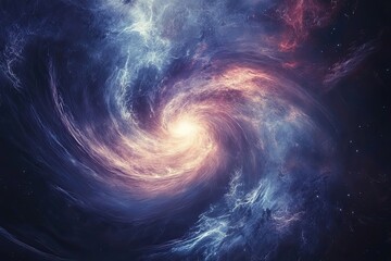 Wall Mural - cosmic spiral nebula swirling celestial energy