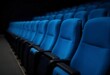 © Ionela - Rows of blue theater seats in an auditorium or stadium