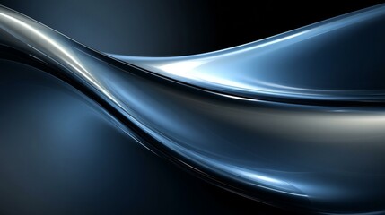 Abstract Metallic Flowing Design