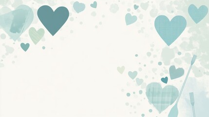 Wall Mural - father�s day abstract background. featuring soft blues, greens, and grays. celebrating fatherhood, l