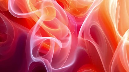 Fototapete - This dynamic display features flowing abstract shapes and vibrant colors that evoke feelings of warmth and passion, ideal for romantic occasions or Valentine's celebrations.