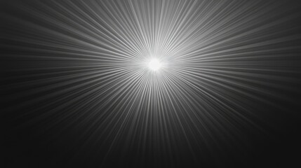 Wall Mural - Radial light beams burst from a bright center. Ideal for backgrounds, overlays, or spotlight effects. Evokes hope, energy, or a cosmic event.