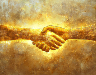 Poster - Golden Handshake