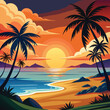 © MSTNILUFA - Serene Sunset on a Tropical Beach