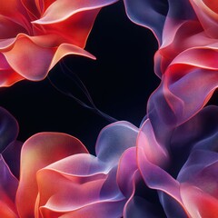 seamless abstract colorful fantasy shapes pattern background
