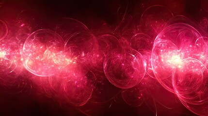 Wall Mural - Swirling crimson nebula with luminous cores. Ideal for cosmic backdrops or highlighting intense energy. Perfect for sci-fi or fantasy themes.