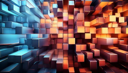 3d cubes background 