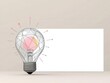 © Kedsaraporn - Creative light bulb illustration with blank space for ideas.