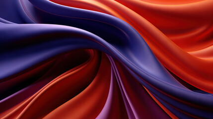 Wall Mural - Vibrant abstract blue and purple waveform with fluid motion and colorful gradients