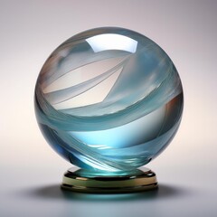 Wall Mural - crystal ball in a glass