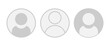 © TA Sydoruk - Vector flat illustration in grayscale. Avatar, user profile, person icon, gender neutral silhouette, profile picture. Suitable for social media profiles, icons, screensavers and as a template.