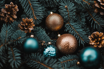 Wall Mural - christmas background, top view, wallpaper