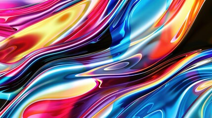 Wall Mural - a close-up of a multicolored cell phone design on the phone's back