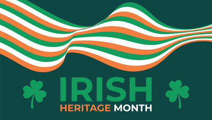 Irish American Heritage Month. Celebrated annually in March in the United States