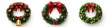 © Avr Di - A 3D image of a Christmas wreath, positioned as an element on a transparent backdrop.