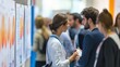 © mirifadapt - bustling poster session at a medical conference