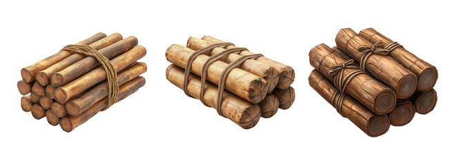 Wooden Bundles for Crafting and Decoration