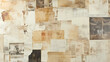 © Sekai - Vintage Newspaper Collage with Overlapping Textural Elements