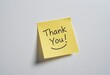 © Diane - A cheerful thank you note on a yellow sticky note attached to a white surface A simple yet effective expression of gratitude