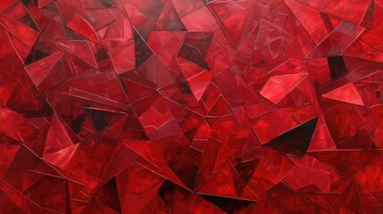 Wall Mural - cubist red background