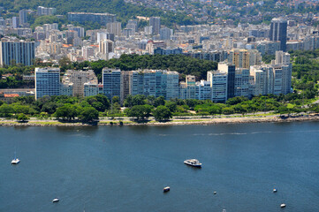 Wall Mural - Flamengo views from Sugarloaf 