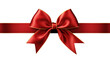 © Studio - red ribbon and bow isolated transparent background